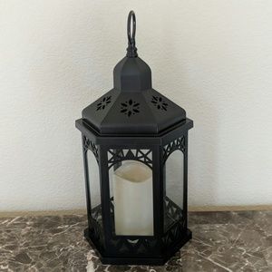 Outdoor Patio Lantern with Flameless Candle